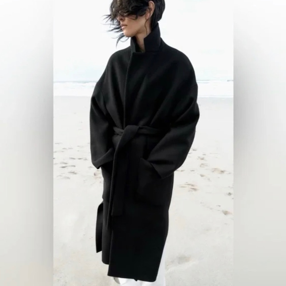 Zara vented Manteco wool coat